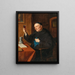 Degustazione di vini - Eduard von Grützner — quadro incorniciato alla parete