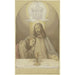 Cristo con il suo discepolo preferito Giovanni, mezze figure all'Ultima Cena, sopra di loro la Trinità - Eduard von Steinle