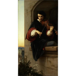 Eduard von Steinle - Violinist in the Belfry Window.webp