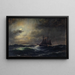 Cutter auf See - Eduardo de Martino — gerahmtes Bild an der Wand