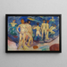 Junge Männer beim Baden - Edvard Munch — gerahmtes Bild an der Wand