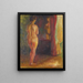 Nackt vor dem Spiegel - Edvard Munch — gerahmtes Bild an der Wand