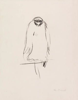 Edvard Munch - Sitzender Raubvogel Adler.webp