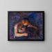Der Vampir - Edvard Munch — gerahmtes Bild an der Wand