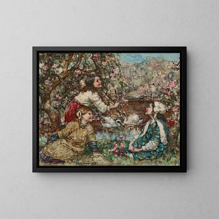 Edward Atkinson Hornel - Spring blossom.webp