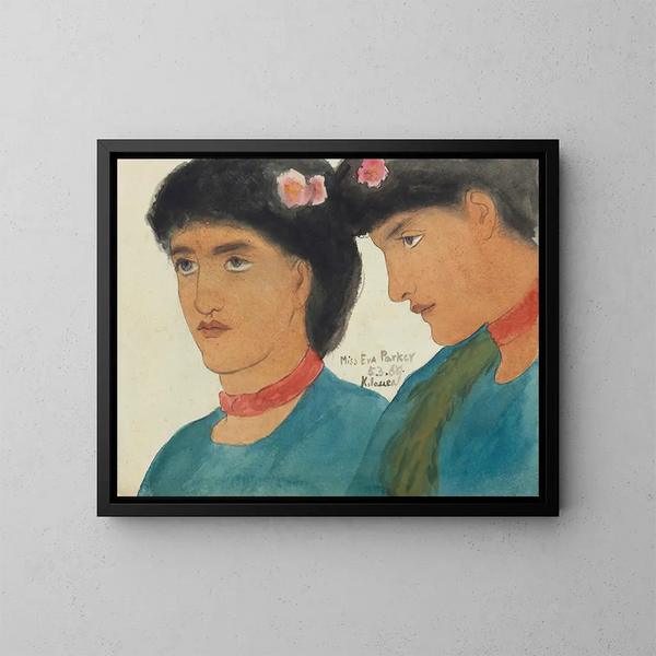 Mademoiselle Eva Parker Kilauea, hawaiianische Inseln - Edward Clifford — gerahmtes Bild an der Wand
