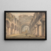 Abbey of Buildwas, Shropshire - Edward Dayes — framed artwork on a wall