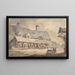 Market of Corwen, North Wales - Edward Dayes — framed artwork on a wall