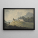 Ruins of the Old Church, Bute Island - Edward Dayes — framed artwork on a wall