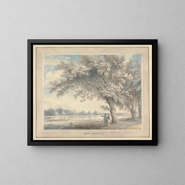 Stalla di fieno - Edward Edwards — quadro incorniciato alla parete