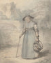 Alte Dame mit einem Blumenkorb - Edward Edwards — Ansicht des Kunstwerks