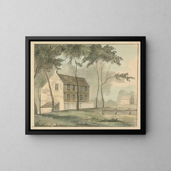 Maison de campagne - Edward Francis Burney — quadro incorniciato alla parete