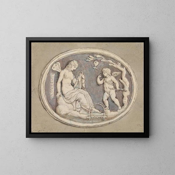 Pamphilie - Edward Francis Burney — quadro incorniciato alla parete
