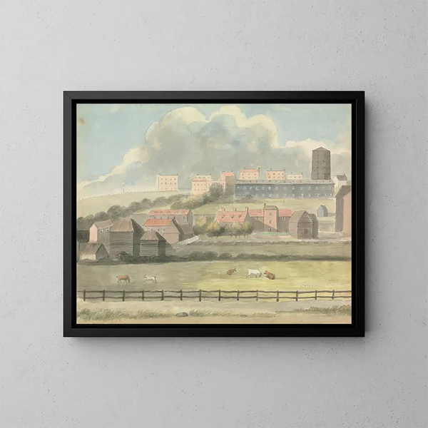 Vista a Margate - Edward Francis Burney — quadro incorniciato alla parete