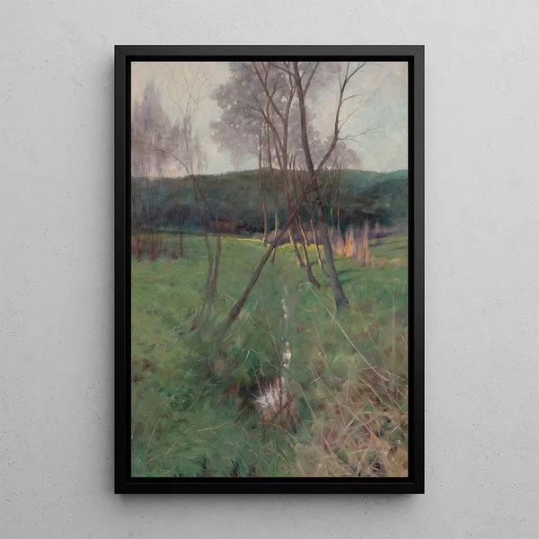 Edward Frederick Ertz - Trees along a Creek.webp