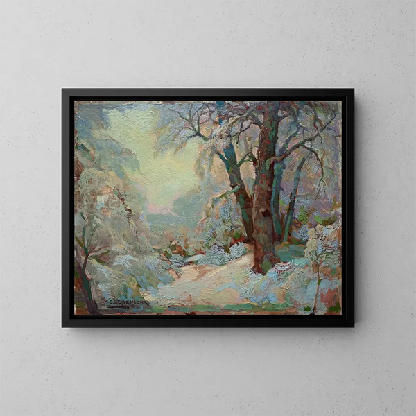 Paesaggio invernale - Edward G. Eisenlohr — quadro incorniciato alla parete