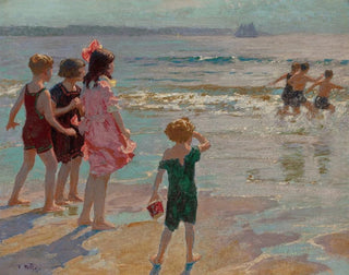 Edward Henry Potthast - Children at the Shore.webp