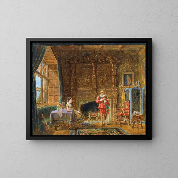 Interno - Edward Lamson Henry — quadro incorniciato alla parete