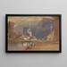 Cliffs of Cheddar, Somerset - Edward Lear — framed artwork on a wall