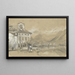 Lugano Painting - Edward Lear — framed artwork on a wall
