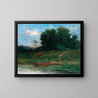 Edward Mitchell Bannister - The Farm Landing.webp
