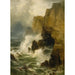 Reproduktion des Gemäldes Klippen in einem Sturm - Edward Moran