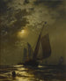 Bateaux de pêche au clair de lune - Edward Moran — Ansicht des Kunstwerks