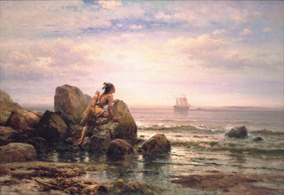 Edward Moran - Henrik Hudson entering New York Harbor September 11 1609.webp