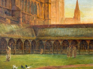 Edward Richard Taylor - Lincoln Cathedral  The Cloisters.webp