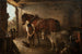 Ein Schmied, der ein Arbeitspferd beschlägt - Edward Robert Smythe — Ansicht des Kunstwerks