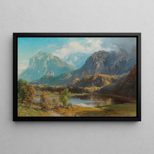 Edward Theodore Compton - A View of Neuschwanstein.webp