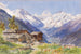 Die Alpen von Barneuza, Wallis - Edward Theodore Compton — Ansicht des Kunstwerks