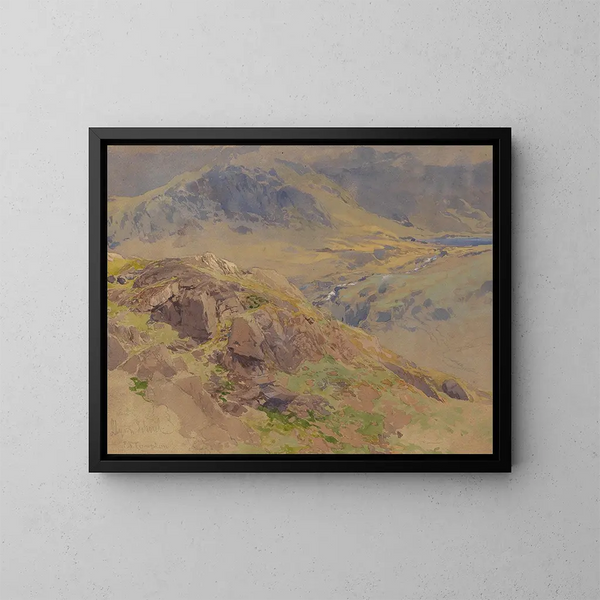 Llyn Idwal, Nordwales - Edward Theodore Compton — gerahmtes Bild an der Wand