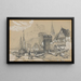 Oberwesel - Edward Theodore Compton — gerahmtes Bild an der Wand