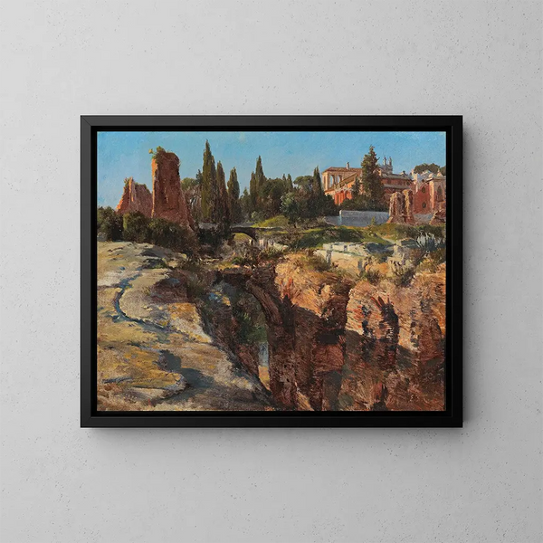 Palatino a Roma - Edward Theodore Compton — quadro incorniciato alla parete