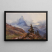 Blick auf das Matterhorn - Edward Theodore Compton — gerahmtes Bild an der Wand