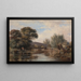 Pont de Godstow près d'Oxford - Edward William Cooke — gerahmtes Bild an der Wand