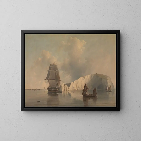 Au large de l'île de Wight - Edward William Cooke — quadro incorniciato alla parete
