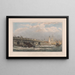 Altes Londoner Brücke nach der Reparatur von 1700 bis 1831 - Edward William Cooke — gerahmtes Bild an der Wand