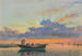 Sunset over the Venice Lagoon - Edward William Cooke — artwork view