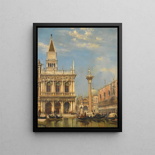 Edward William Cooke - The Piazzetta Of St Mark Venice.webp