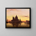 Venedig, Santa Maria della Salute bei Sonnenuntergang - Edward William Cooke — gerahmtes Bild an der Wand