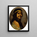 Portrait einer Frau - Edwin A. Harleston — gerahmtes Bild an der Wand