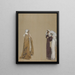 Studie Drei Figuren - Edwin Austin Abbey — gerahmtes Bild an der Wand