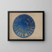 Study for the ceiling fresco of the Hours, House of Representatives, Pennsylvania State Capitol in Harrisburg - Edwin Austin Abbey — framed artwork on a wall