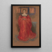 Reproduktion des Gemäldes Studie einer Frau in Renaissance-Kleidung - Edwin Austin Abbey