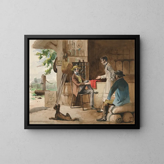 Edwin Austin Abbey - Three men in a drygoods store  country store Dolbyville.webp
