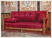 Divano in legno dorato rivestito di broccato di Lione rosa - Edwin Foley — vista dell’opera