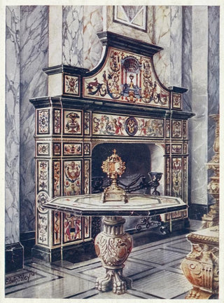 Edwin Foley - Chimneypiece in coloured mosaic Florentine Victoria and Albert Museum South Kensington Table in coloured mosaic.webp