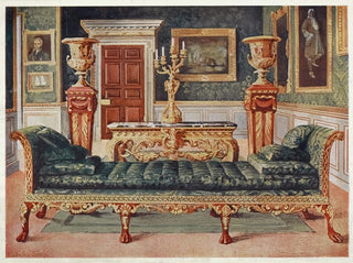Edwin Foley - Mahogany and gilt Georgian suite in the gallery and green drawingroom of Longford Castle.webp